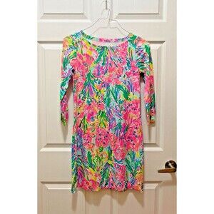 Lilly Pulitzer Women's Sophie Dress Size XS 3/4 Sleeve Floral Stretch